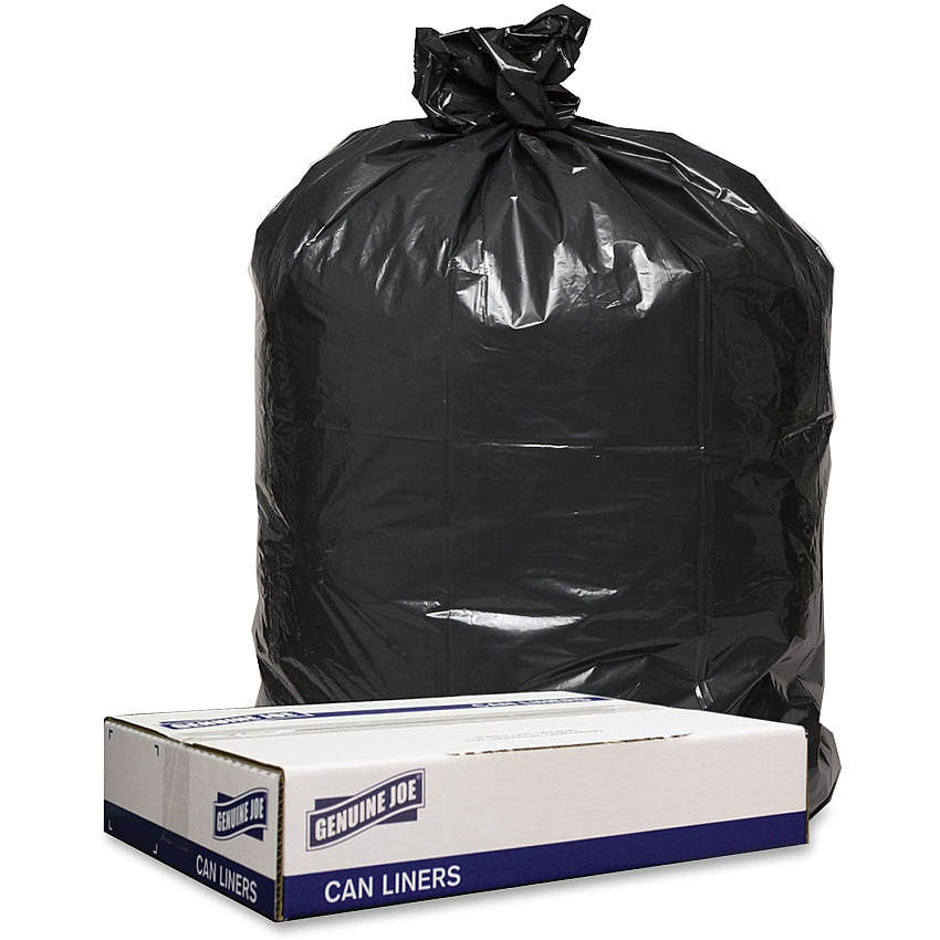 Genuine Joe Low Density Black Can Liners (GJO98210)