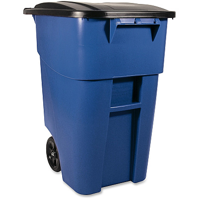 Rubbermaid Commercial Brute Rollout Container with Lid (RCP9W2700BE)