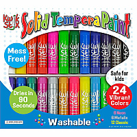 The Pencil Grip Tempera Paint 24-color Mess Free Set (TPG604)