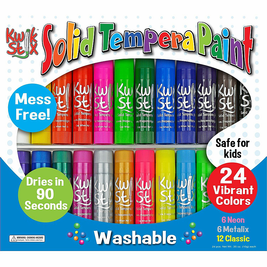 The Pencil Grip Tempera Paint 24-color Mess Free Set (TPG604)