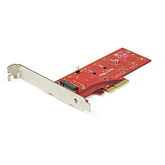 StarTech X4 Pci Express 3.0 To M.2 Pcie Ssd Adapter - M.2 Ngff Ssd (nvme Or Ahci) Adapter Card - X4 Pcie Expansion Bay Adapter - Supports 'm'key M.2 Pcie Ssd (PEX4M2E1)