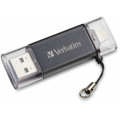 Verbatim 32GB Store 'n' Go Dual USB 3.2 Gen 1 Flash Drive for Apple Lightning Devices - Graphite (49300)