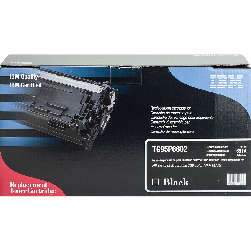 IBM Remanufactured Laser Toner Cartridge - Alternative for HP 507A (CE340A, CE400A) - Black - 1 Each (IBMTG95P6602)