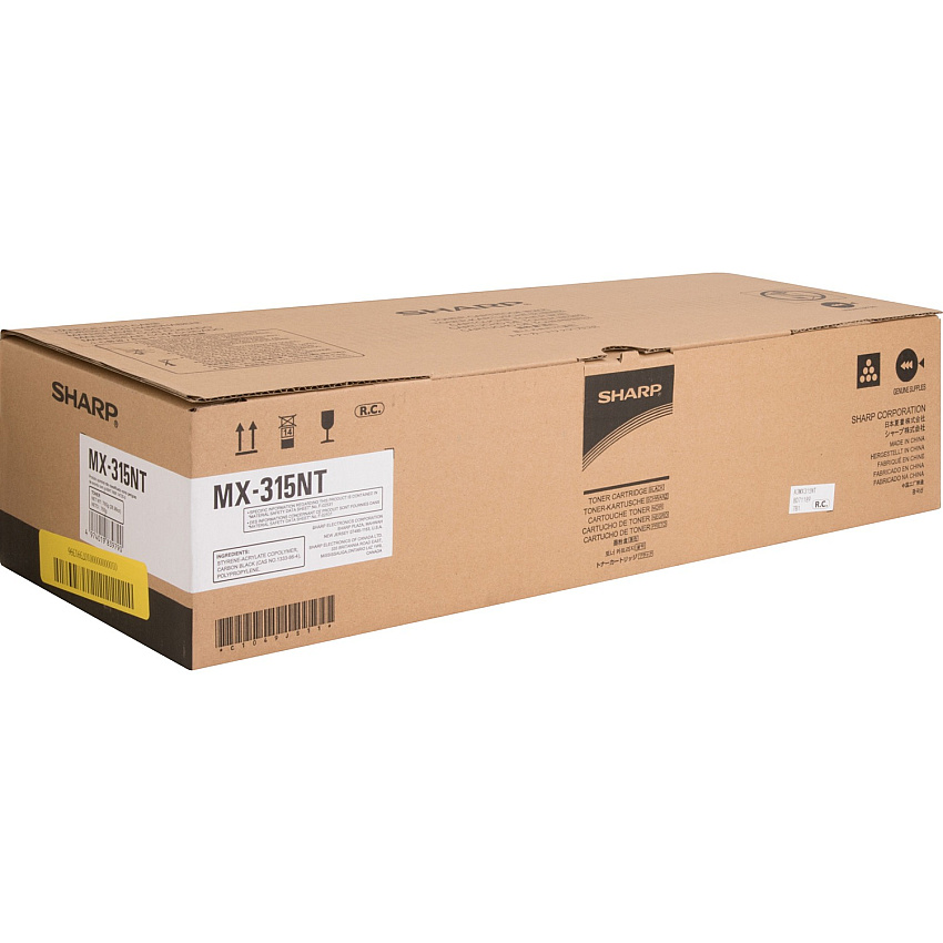 Sharp Original Laser Toner Cartridge - Black - 1 Each (SHRMX315NT)