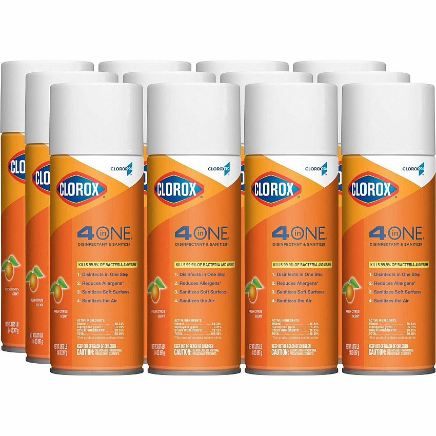 CloroxPro 4 in One Disinfectant & Sanitizer (CLO31043CT)