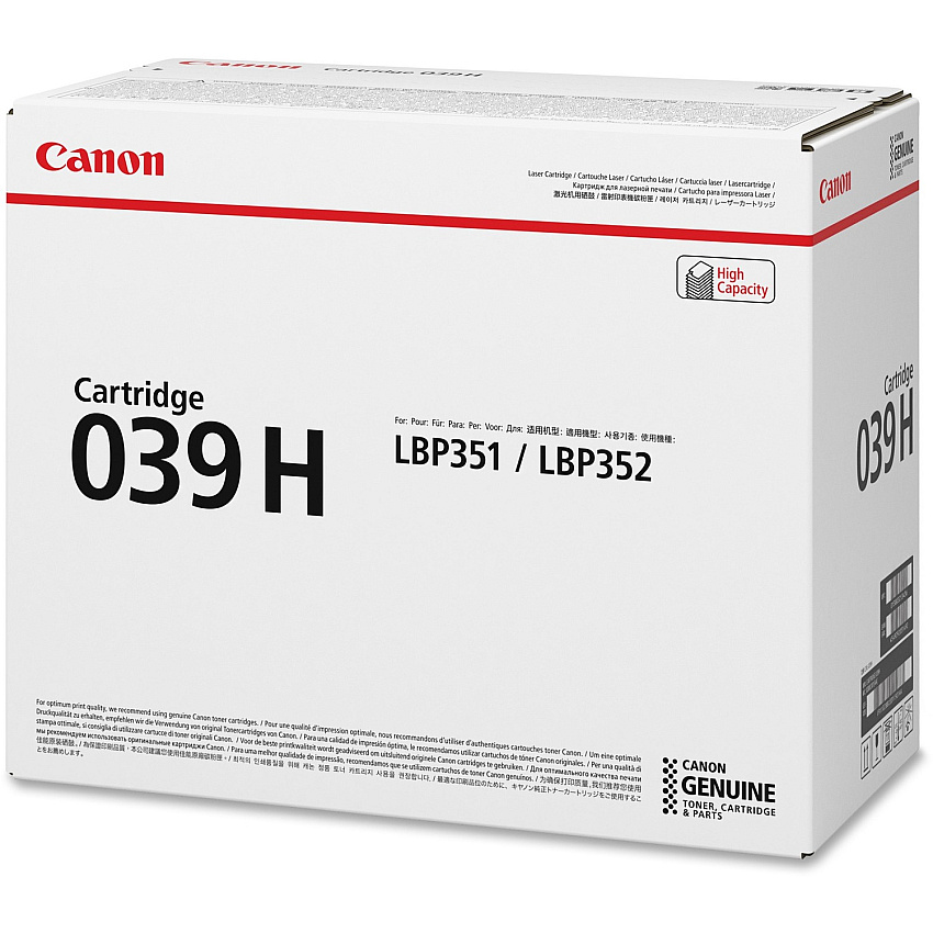 Canon 039H Original Toner Cartridge (CNMCRTDG039H)