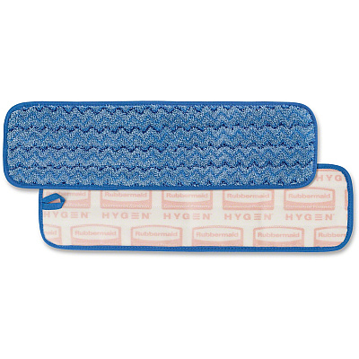 Rubbermaid Commercial Hygen 18" Microfiber Wet Pad (RCPQ410BLCT)