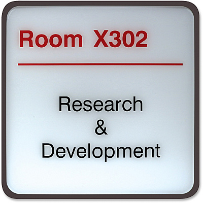Xstamper Designer Framed Wall/Door Sign (G73)