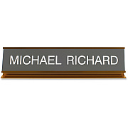 Xstamper Pedestal Aluminum Desk Sign (K53)