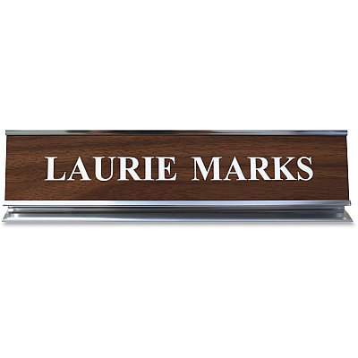Xstamper Pedestal Aluminum Desk Sign (K54)