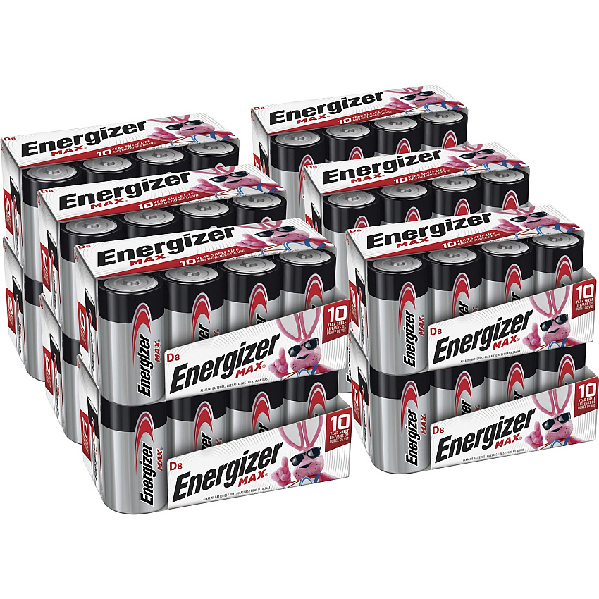 Energizer MAX Alkaline D Battery 8-Packs (EVEE95FP8CT)