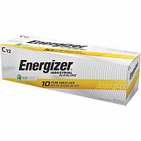 Energizer Industrial Alkaline C Battery Boxes of 12 (EVEEN93CT)