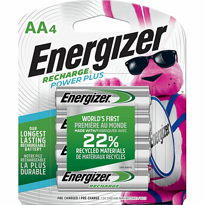 Energizer Recharge Power Plus Rechargeable AA Battery 4-Packs (EVENH15BP4CT)