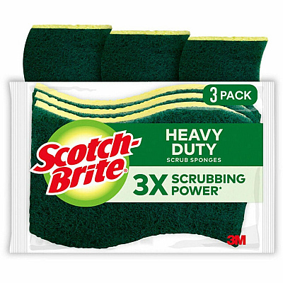 Scotch-Brite Heavy-Duty Scrub Sponges (MMMHD3CT)