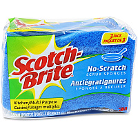 Scotch-Brite No Scratch Scrub Sponges (MMMMP3CT)