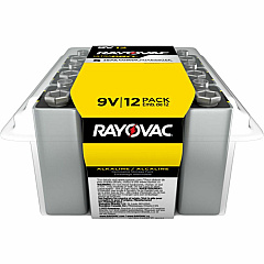 Rayovac 9-Volt Ultra-Pro Alkaline Battery, 12-Packs (RAYAL9V12PPJCT)