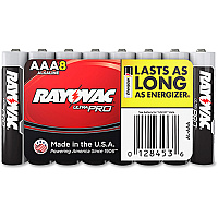 Rayovac Ultra Pro Alkaline AAA Battery 8-Packs (RAYALAAA8JCT)