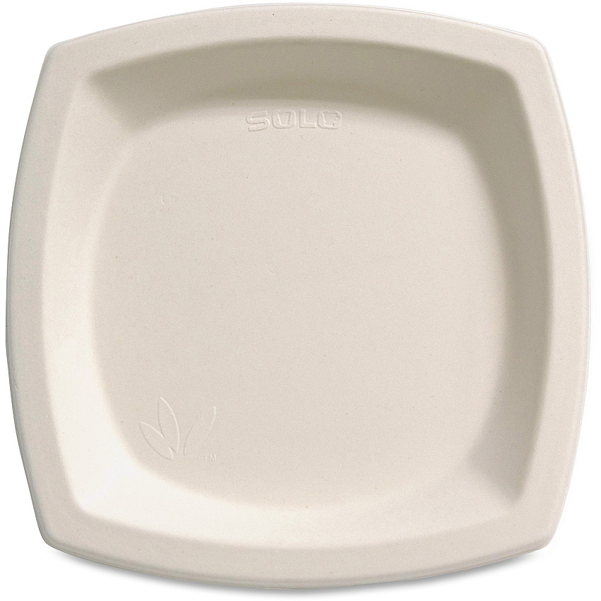 Solo Bare 6-7/10" Eco-Forward Square Plates (SCC6PSC2050CT)