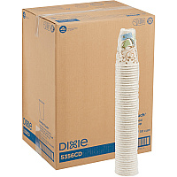 Dixie PerfecTouch 16 oz Insulated Paper Hot Coffee Cups by GP Pro (DXE5356CDCT)