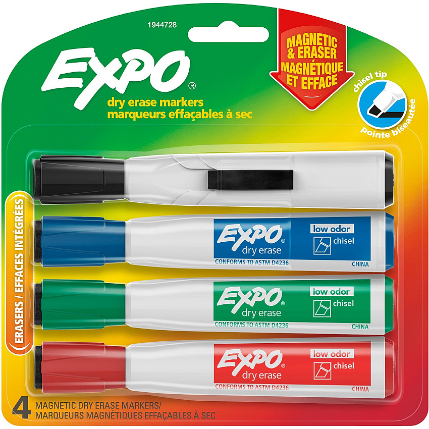 EXPO Eraser Cap Magnetic Dry Erase Marker Set (SAN1944728)