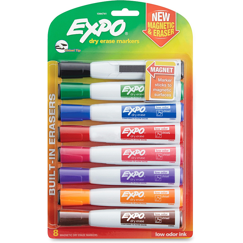 EXPO Eraser Cap Magnetic Dry Erase Marker Set (SAN1944741)