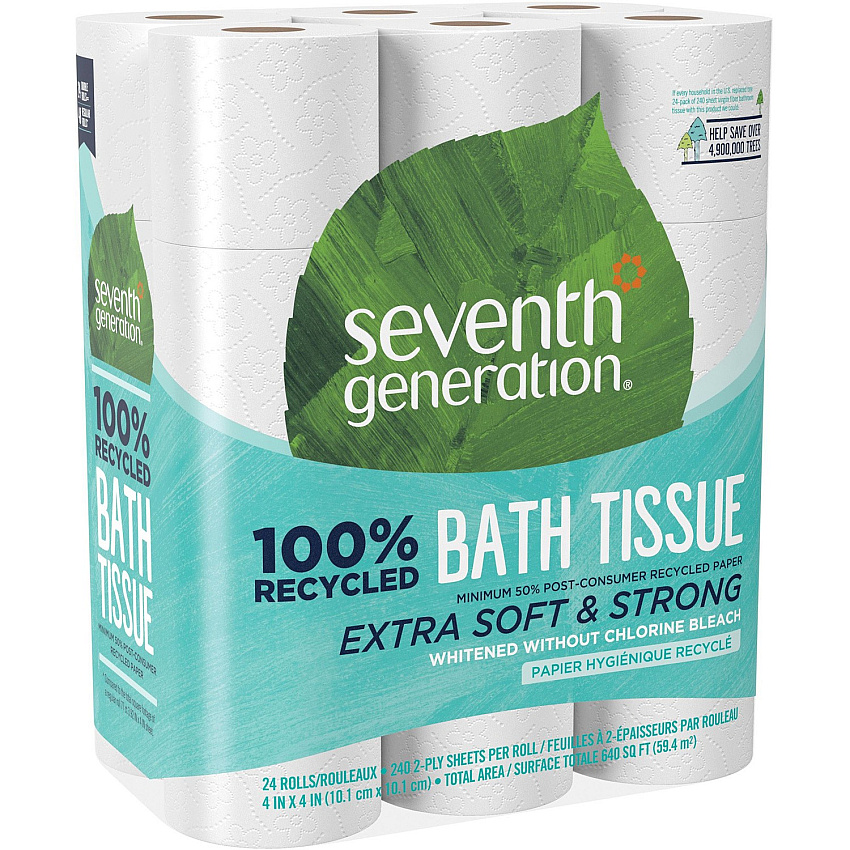 Seventh Generation 100% Recycled Bathroom Tissue (SEV13738CT)