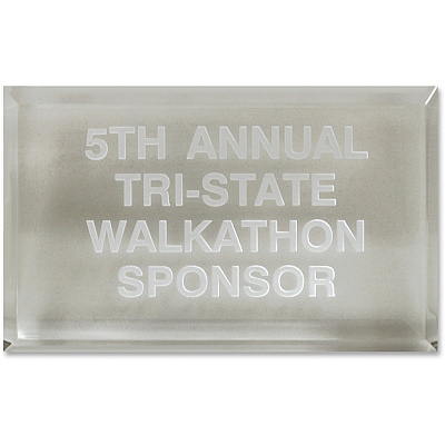 Xstamper Trinity Paperweight Acrylic Award (A81)