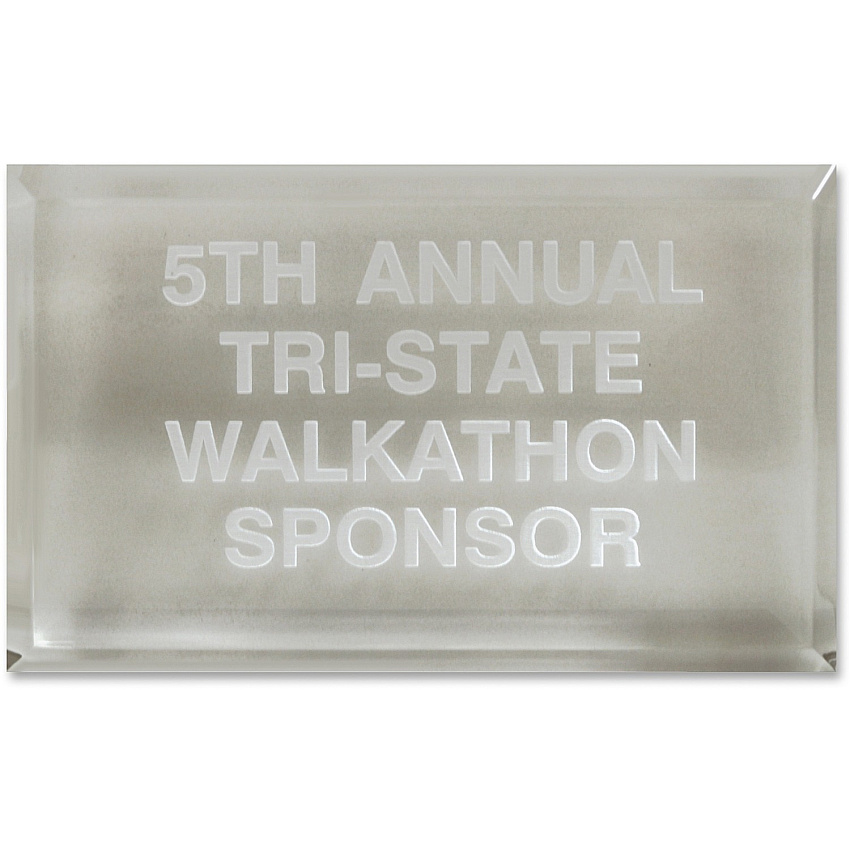 Xstamper Trinity Paperweight Acrylic Award (A81)