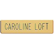 Xstamper Black Letters/Gold Metal Uniform Badge (J50)
