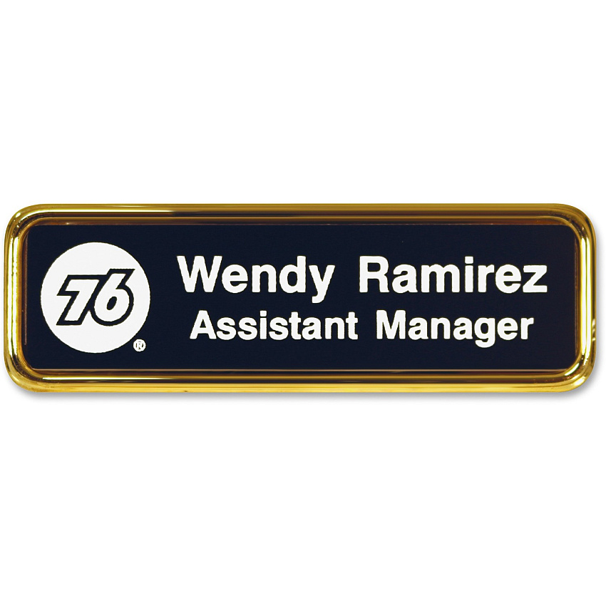 Xstamper Logo Frame Name Badge (J62)