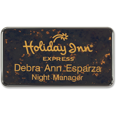 Xstamper Framed Name Badge With Logo (J68)