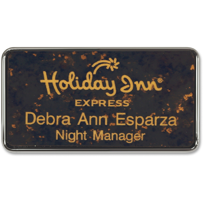 Xstamper Framed Name Badge With Logo (J68)