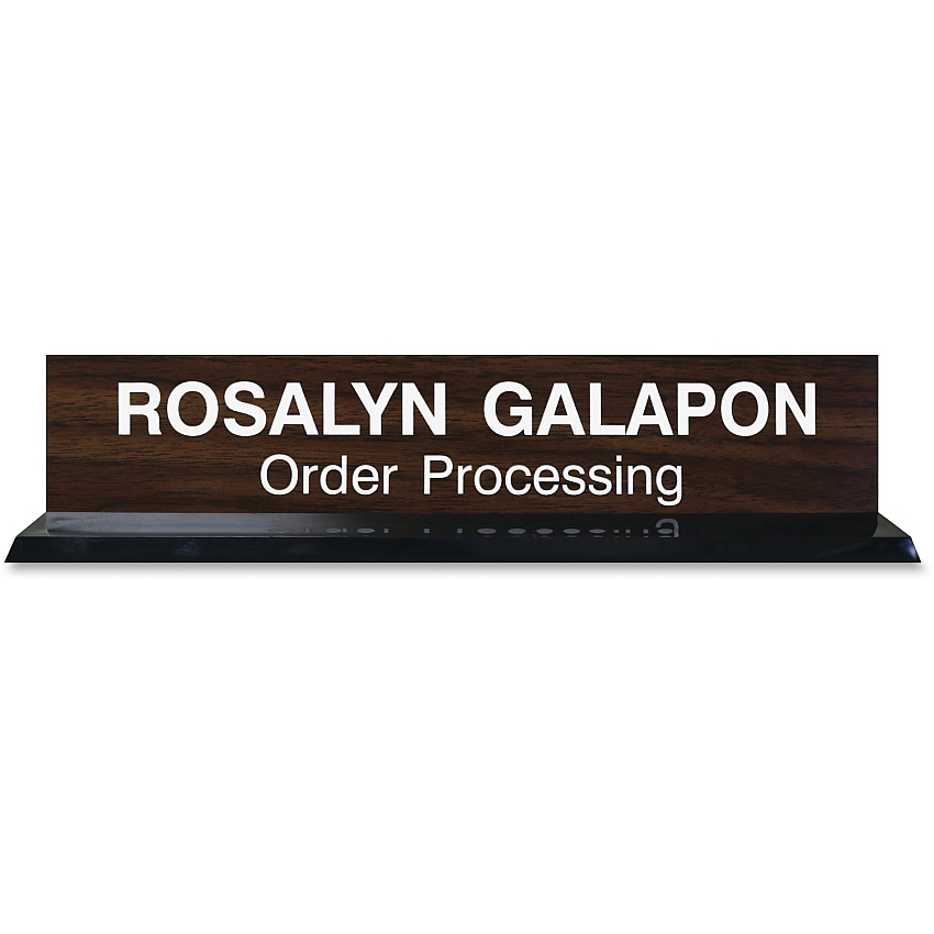 Xstamper 2"x10" Acrylic Base Desk Sign Set (K45)
