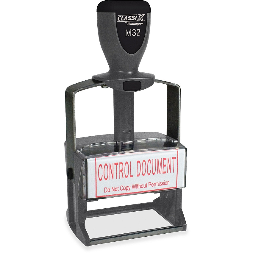 Xstamper ClassiX Self-inking Steel Message Stamp (M32)