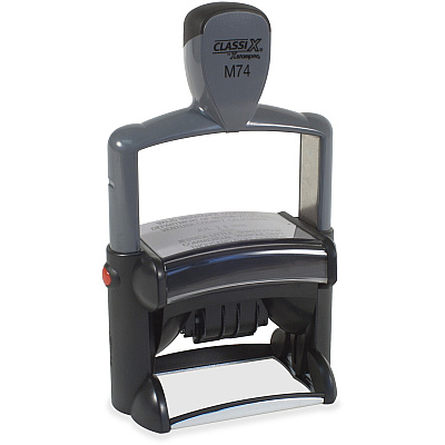 Xstamper ClassiX Self-inking Plastic Date Stamp (M74)