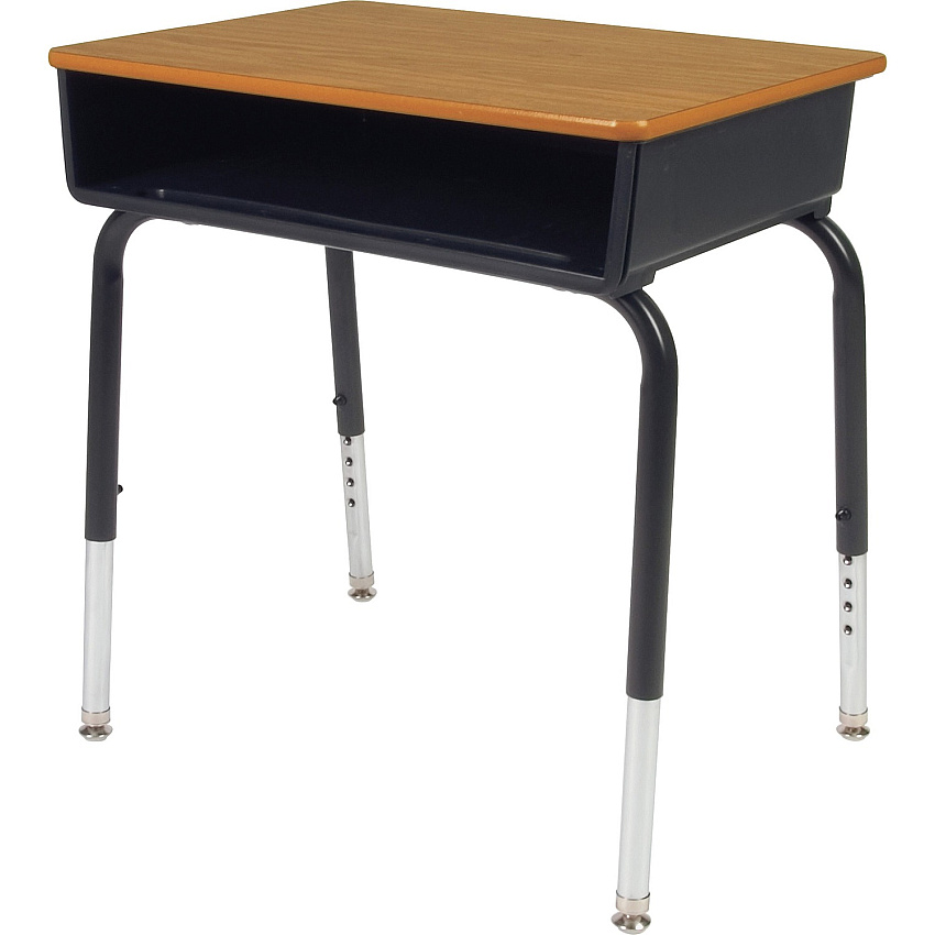 Lorell Adjustable-Height Student Desks with Book Box (LLR99893)