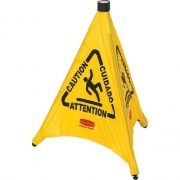 Rubbermaid Commercial Multi-Lingual Caution Safety Cone (9S0000YWCT)