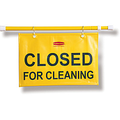 Rubbermaid Commercial Closed For Cleaning Safety Sign (RCP9S1500YWCT)
