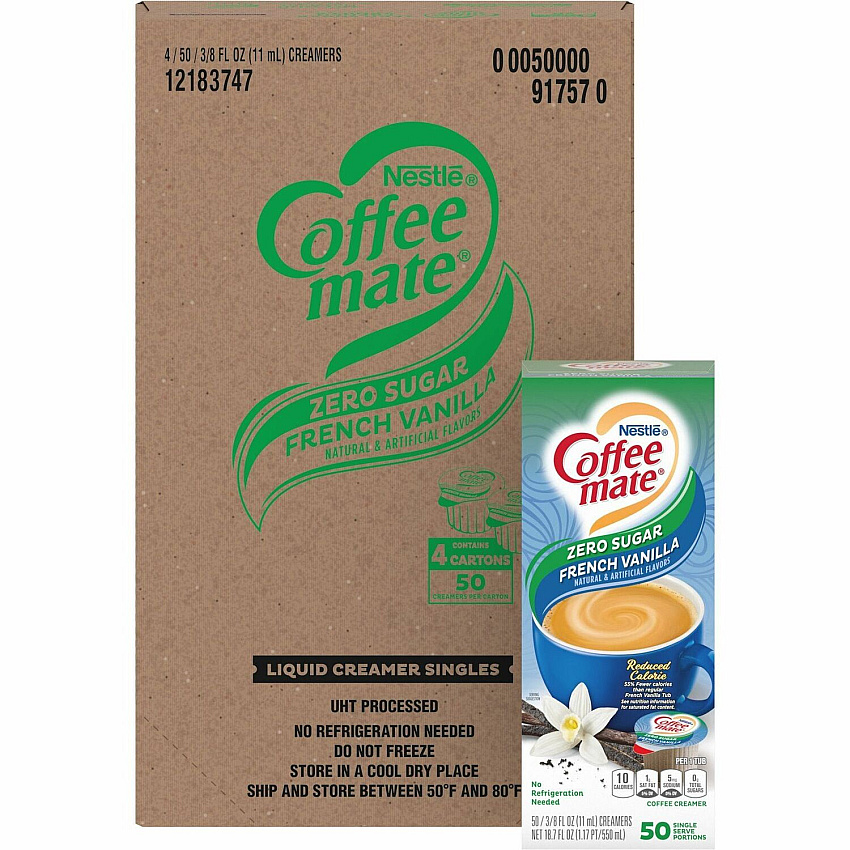 Coffee-mate Coffee-mate Zero-Sugar Liquid Coffee Creamer Singles (NES91757CT)
