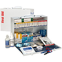 First Aid Only 2-Shelf First Aid Cabinet with Medications - ANSI Compliant (FAO90573)