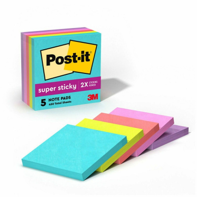 Post-it Super Sticky Notes - Supernova Neons Color Collection (6545SSMIA)