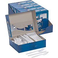 Dixie Heavyweight Disposable Forks, Knives & Spoons Combo Boxes by GP Pro (DXECM168CT)