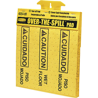 Rubbermaid Commercial Bilingual Over-The-Spill Pads (RCP4254CT)