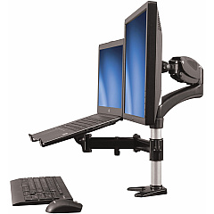 StarTech Monitor Arm - Single, Laptop Stand, Desk (ARMUNONB)