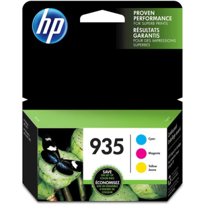 HP 935 3-pack Cyan/Magenta/Yellow Original Ink Cartridges (N9H65FN)