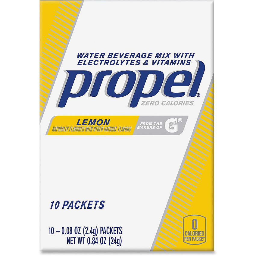 Propel Lemon Beverage Mix Packets with Electrolytes and Vitamins (QKR01090)