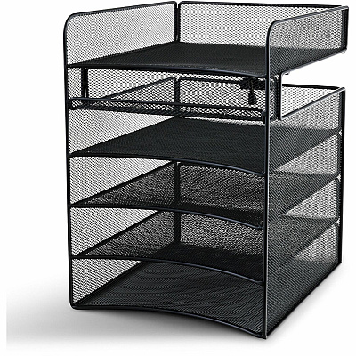Safco Onyx Horizontal Hanging Desktop Storage (SAF3240BL)