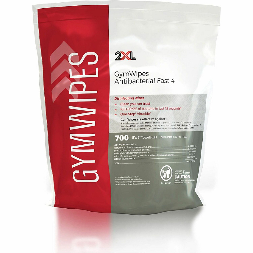 2XL GymWipes Antibacterial Towelettes Bucket Refill (TXLL101)