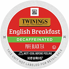 TWININGS Decaf English Breakfast Black Tea K-Cup (TWG08757)