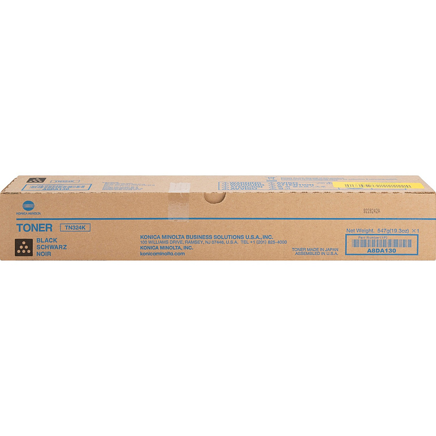 Konica Minolta Original Laser Toner Cartridge - Black - 1 Each (KNMTN324K)